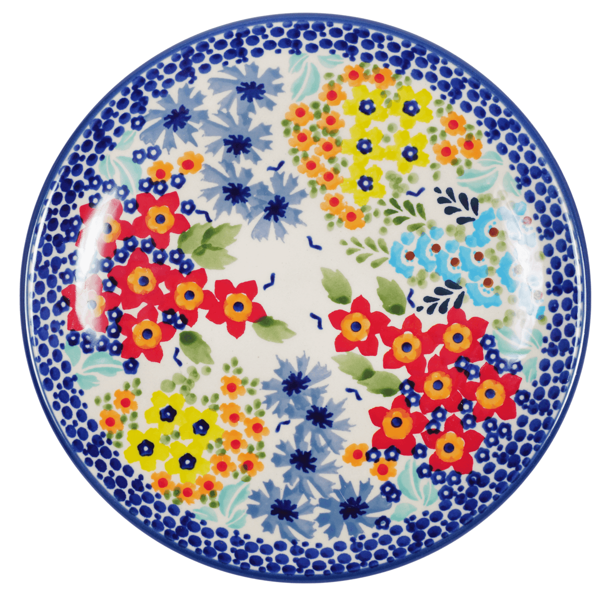 Plate, Round, Dessert, 7.25" in "Brilliant Garden" by Manufaktura | T131S-DPLW