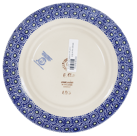 Plate, Round, Dessert, 7.25" in "Lily in the Grass" by Manufaktura | T131S-EO33