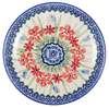 Polish Pottery 7.25" Dessert Plate (Lily in the Grass) | T131S-EO33 at PolishPotteryOutlet.com