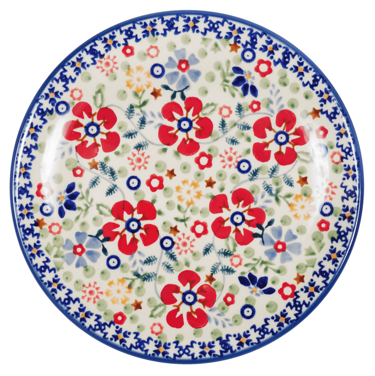 Plate, Round, Dessert, 7.25" in "Full Bloom" by Manufaktura | T131S-EO34