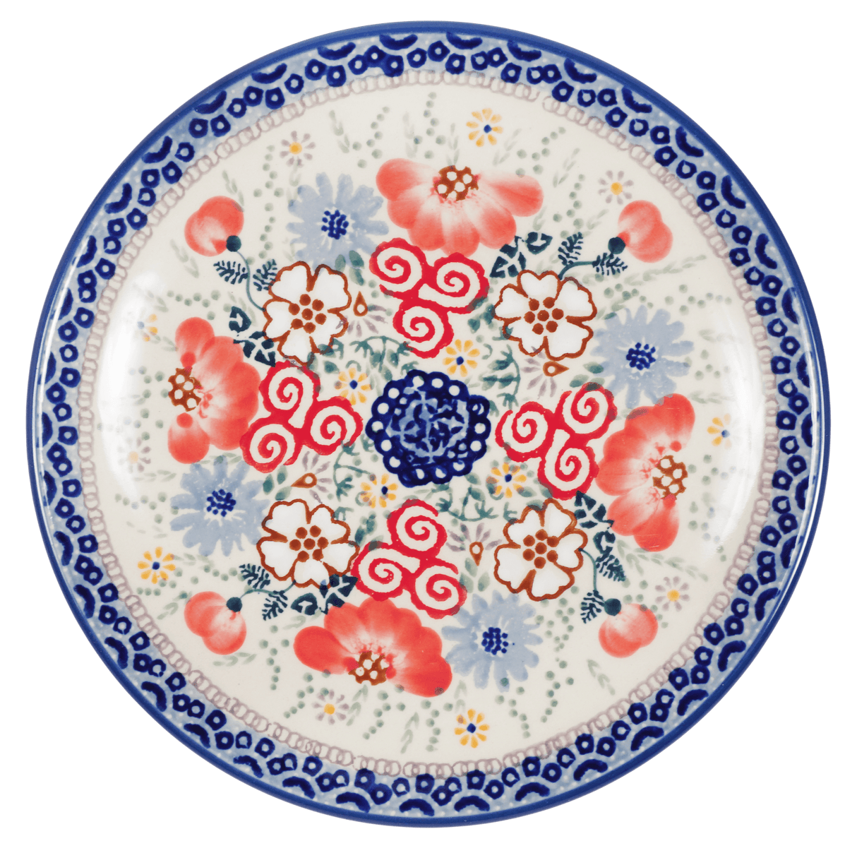 Plate, Round, Dessert, 7.25" in "Floral Beginnings" by Manufaktura | T131S-EO38