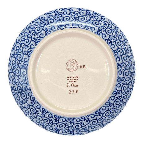 Plate, Round, Dessert, 7.25" in "Blue Life" by Manufaktura | T131S-EO39