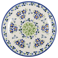A picture of a Polish Pottery 7.25" Dessert Plate (Garden Splendor) | T131S-GM11 as shown at PolishPotteryOutlet.com/products/7-25-dessert-plate-garden-splendor