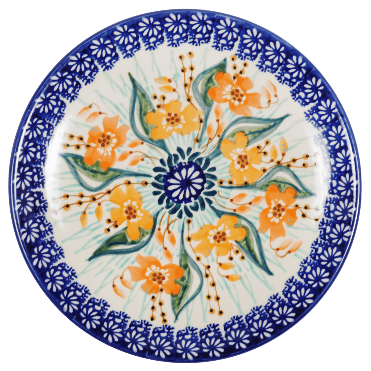 Plate, Round, Dessert, 7.25" in "Sun-Kissed Garden" by Manufaktura | T131S-GM15