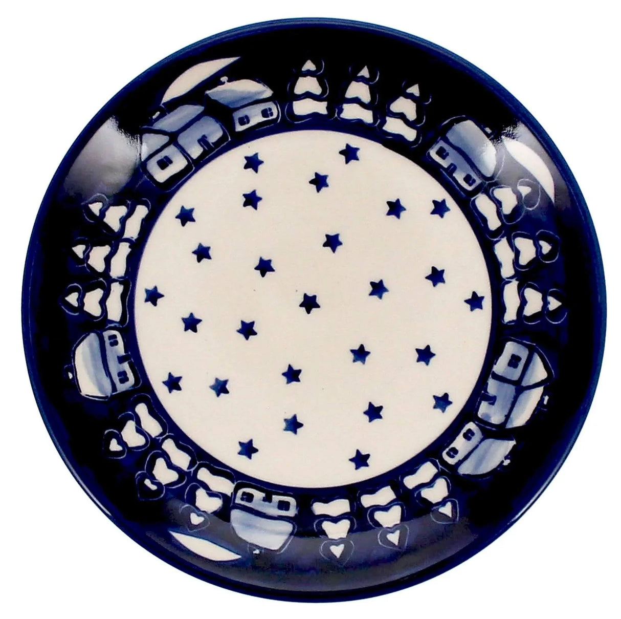 Plate, Round, Dessert, 7.25" in "Winter's Eve" by Manufaktura | T131S-IBZ
