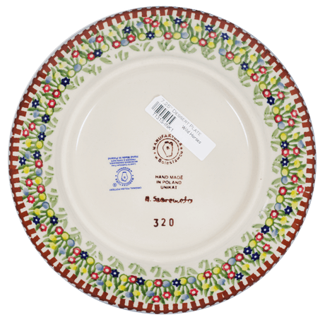 Plate, Round, Dessert, 7.25" in "Wild Horses" by Manufaktura | T131S-INK1