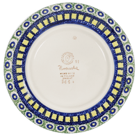 A picture of a Polish Pottery 7.25" Dessert Plate (Ivy League) | T131S-IV as shown at PolishPotteryOutlet.com/products/725-dessert-plate-ivy-league