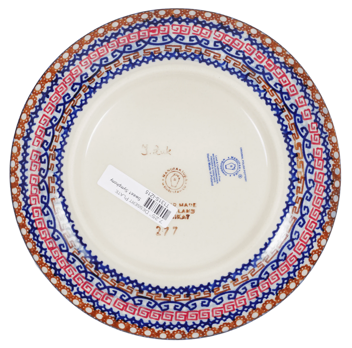 Plate, Round, Dessert, 7.25" in "Sweet Symphony" by Manufaktura | T131S-IZ15