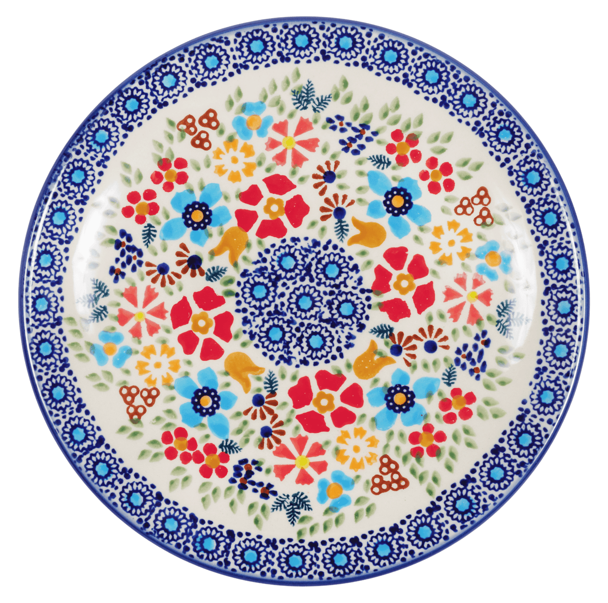 Plate, Round, Dessert, 7.25" in "Festive Flowers" by Manufaktura | T131S-IZ16