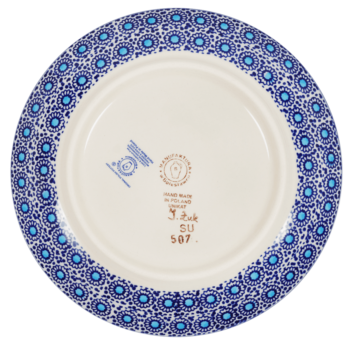 Plate, Round, Dessert, 7.25" in "Festive Flowers" by Manufaktura | T131S-IZ16