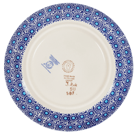 A picture of a Polish Pottery 7.25" Dessert Plate (Festive Flowers) | T131S-IZ16 as shown at PolishPotteryOutlet.com/products/7-25-dessert-plate-festive-flowers