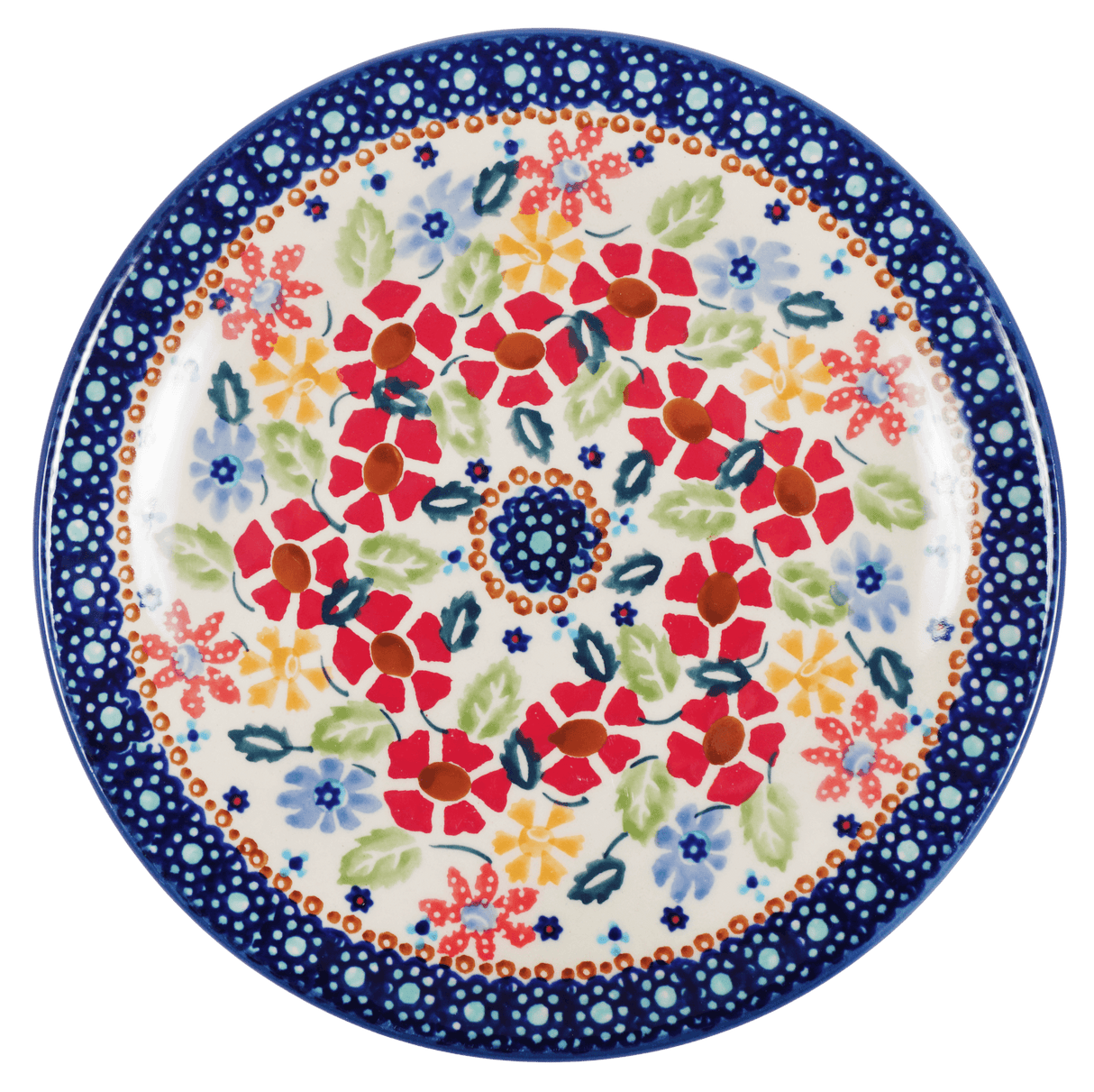 Plate, Round, Dessert, 7.25" in "Brilliant Bouquet" by Manufaktura | T131S-J113