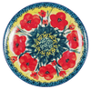 Polish Pottery 7.25" Dessert Plate (Poppies in Bloom) | T131S-JZ34 at PolishPotteryOutlet.com