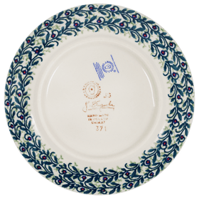 Polish Pottery Plate, Round, Dessert, 7.25" in "Dragonfly Delight" by Manufaktura | T131S-JZ36 Additional Image at PolishPotteryOutlet.com