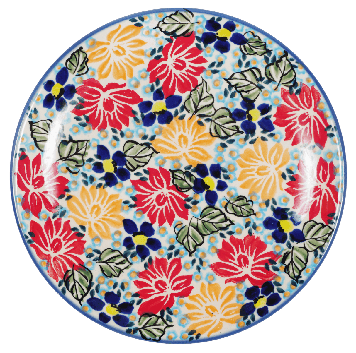 Plate, Round, Dessert, 7.25" in "Evening Bouquet" by Manufaktura | T131S-KS02