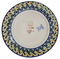 A picture of a Polish Pottery 7.25" Dessert Plate (Perennial Garden) | T131S-LM as shown at PolishPotteryOutlet.com/products/725-dessert-plate-perennial-garden