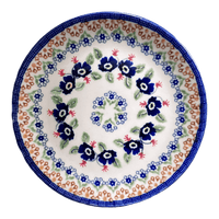 A picture of a Polish Pottery 7.25" Dessert Plate (Blue Poppy Persuasion) | T131S-P269 as shown at PolishPotteryOutlet.com/products/7-25-dessert-plate-p269-t131s-p269
