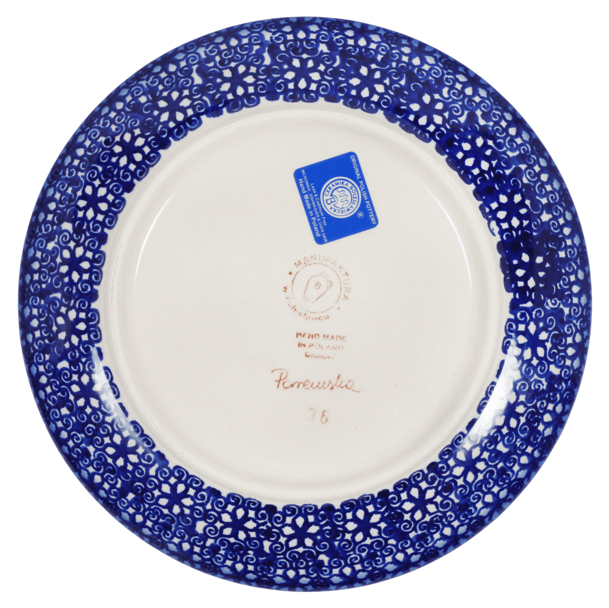 Plate, Round, Dessert, 7.25" in "Mediterranean Blossoms" by Manufaktura | T131S-P274