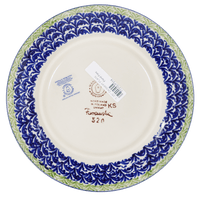A picture of a Polish Pottery 7.25" Dessert Plate (Floral Fans) | T131S-P314 as shown at PolishPotteryOutlet.com/products/725-dessert-plate-floral-fans
