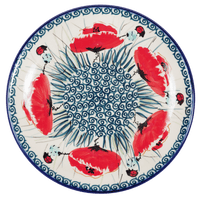 A picture of a Polish Pottery 7.25" Dessert Plate (Poppy Paradise) | T131S-PD01 as shown at PolishPotteryOutlet.com/products/7-25-dessert-plate-poppy-paradise