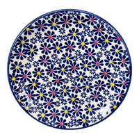 A picture of a Polish Pottery 7.25" Dessert Plate (Field of Daisies) | T131S-S001 as shown at PolishPotteryOutlet.com/products/7-25-dessert-plate-s001-t131s-s001