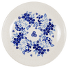 Polish Pottery 7.25" Dessert Plate (Duet in Blue & White) | T131S-SB04 at PolishPotteryOutlet.com