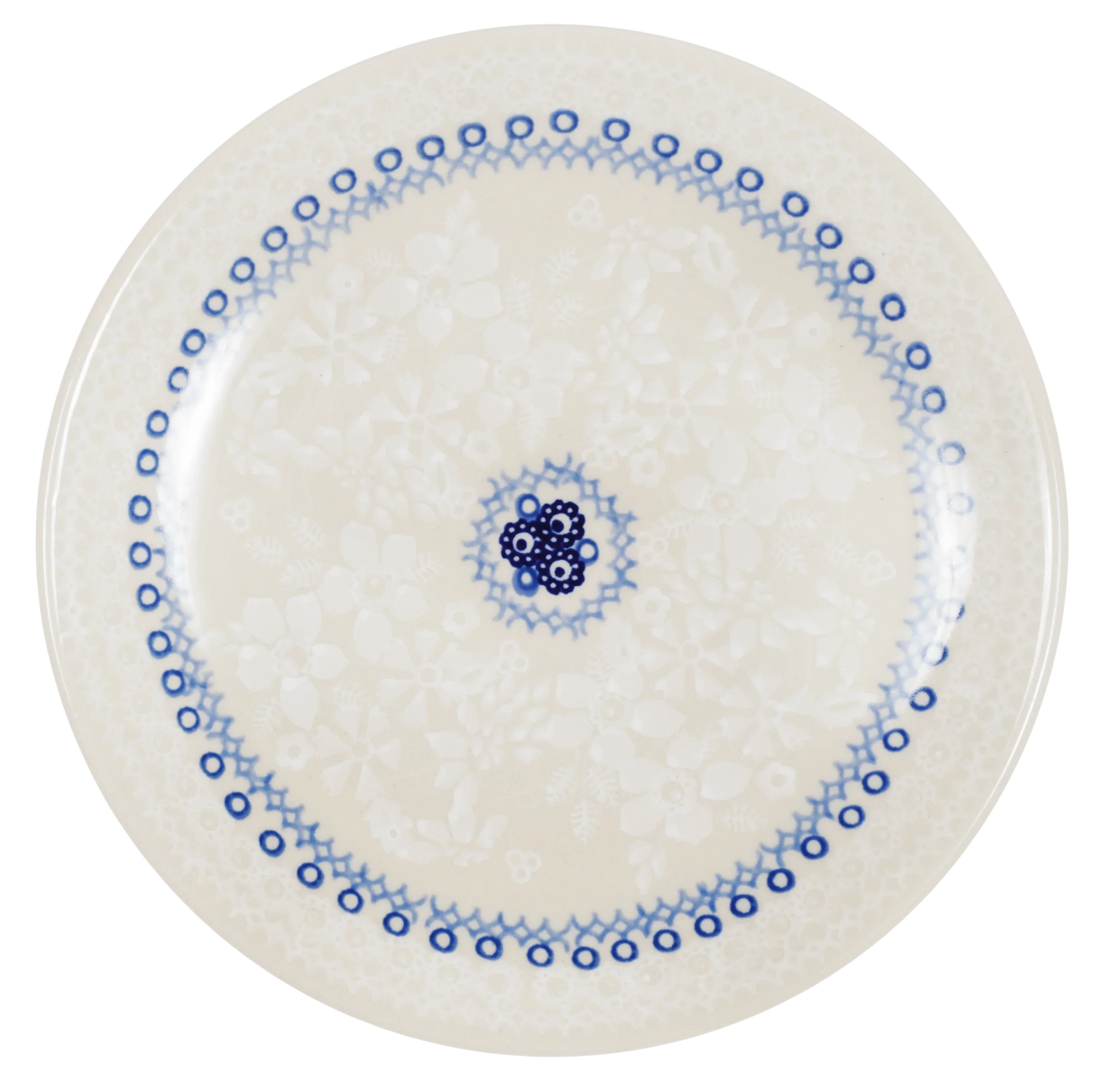 Plate, Round, Dessert, 7.25" in "Duet in White" by Manufaktura | T131S-SB06