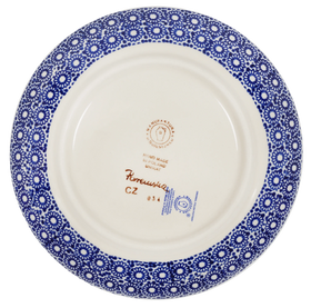 Polish Pottery 7.25" Dessert Plate (Duet in White) | T131S-SB06 Additional Image at PolishPotteryOutlet.com