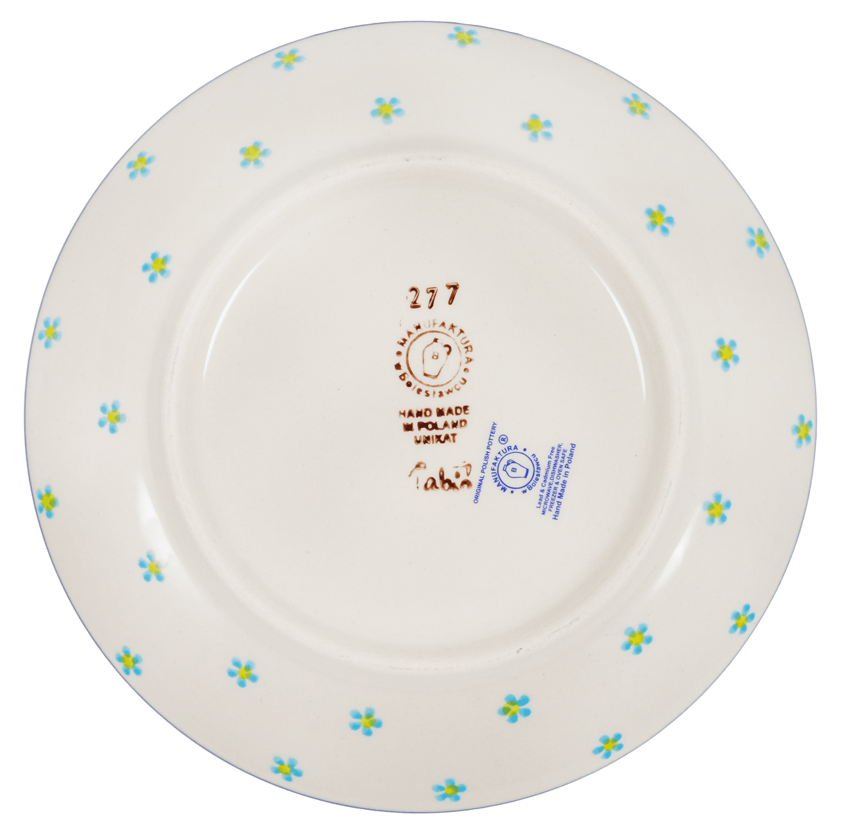 Plate, Round, Dessert, 7.25" in "Daisy Bouquet" by Manufaktura | T131S-TAB3