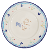 Plate, Round, Dessert, 7.25" in "Butterfly Bounty" by Manufaktura | T131S-WK76