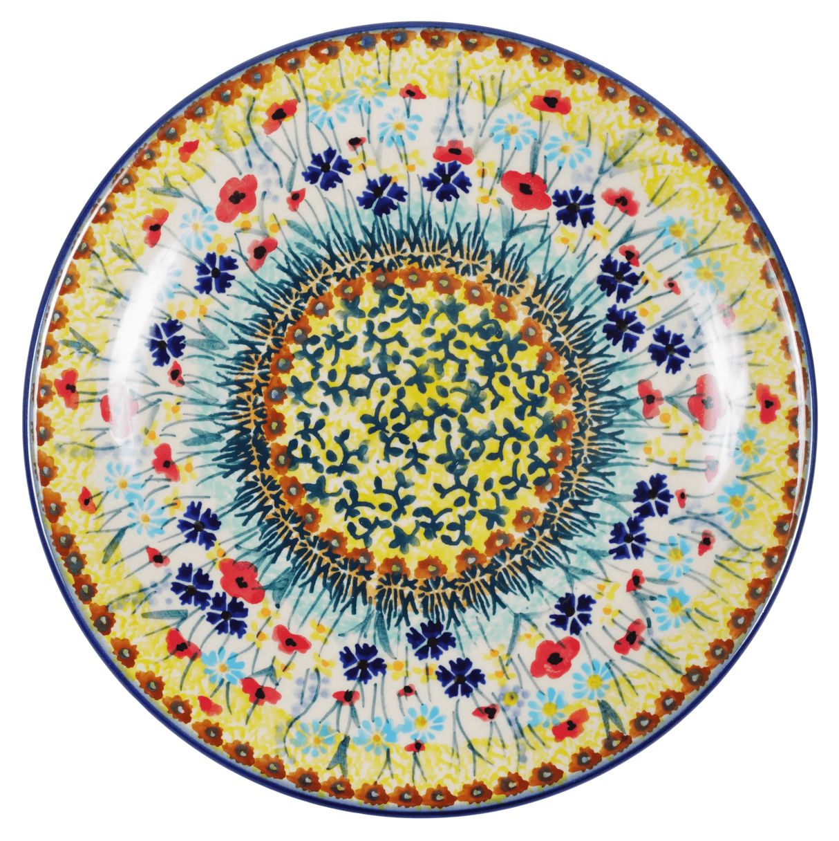 Plate, Round, Dessert, 7.25" in "Sunlit Wildflowers" by Manufaktura | T131S-WK77