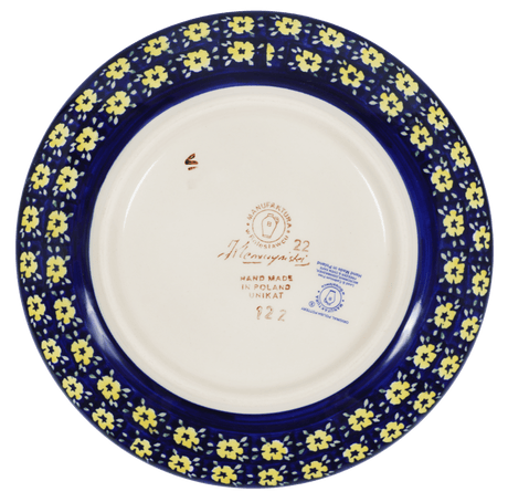 Plate, Round, Dessert, 7.25" in "Floral Formation" by Manufaktura | T131S-WKK