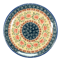A picture of a Polish Pottery 7.25" Dessert Plate (Bountiful Blossoms) | T131S-WKLZ as shown at PolishPotteryOutlet.com/products/725-dessert-plate-bountiful-blossoms