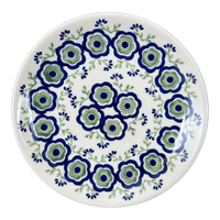 A picture of a Polish Pottery 7.25" Dessert Plate (Green Tea Garden) | T131T-14 as shown at PolishPotteryOutlet.com/products/7-25-dessert-plate-green-tea-garden-t131t-14