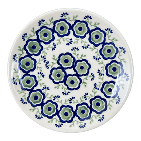 Polish Pottery 7.25" Dessert Plate (Green Tea Garden) | T131T-14 Additional Image at PolishPotteryOutlet.com