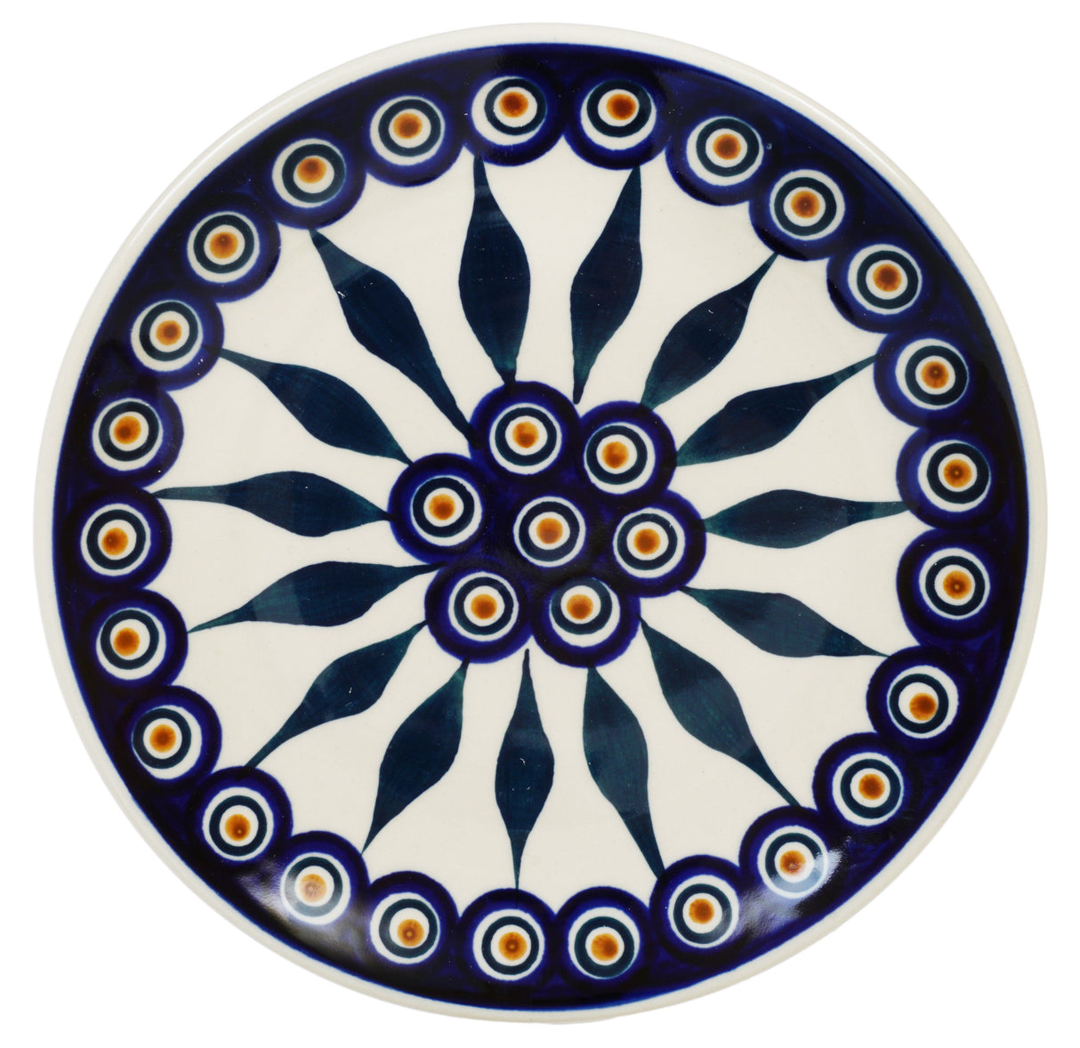 Plate, Round, Dessert, 7.25" in "Peacock" by Manufaktura | T131T-54