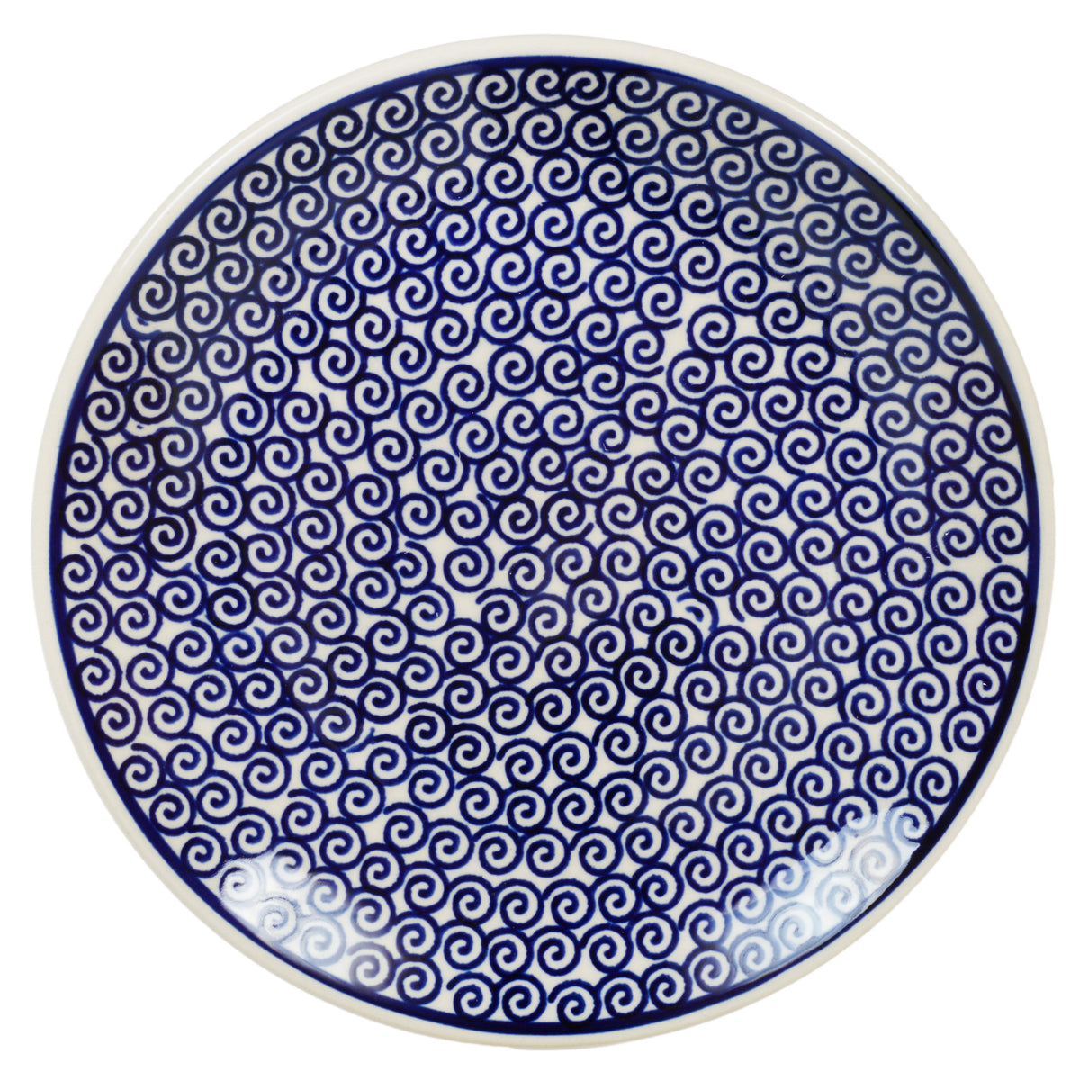 Polish Pottery - 7.25" Dessert Plate - Riptide