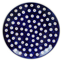 A picture of a Polish Pottery 7.25" Dessert Plate (Dot to Dot) | T131T-70A as shown at PolishPotteryOutlet.com/products/725-dessert-plate-dot-to-dot