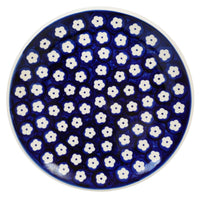 A picture of a Polish Pottery 7.25" Dessert Plate (Flower Dot) | T131T-70M as shown at PolishPotteryOutlet.com/products/725-dessert-plate-flower-dot