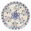 Polish Pottery 7.25" Dessert Plate (Periwinkles & Pinwheels) | T131T-AS42 at PolishPotteryOutlet.com