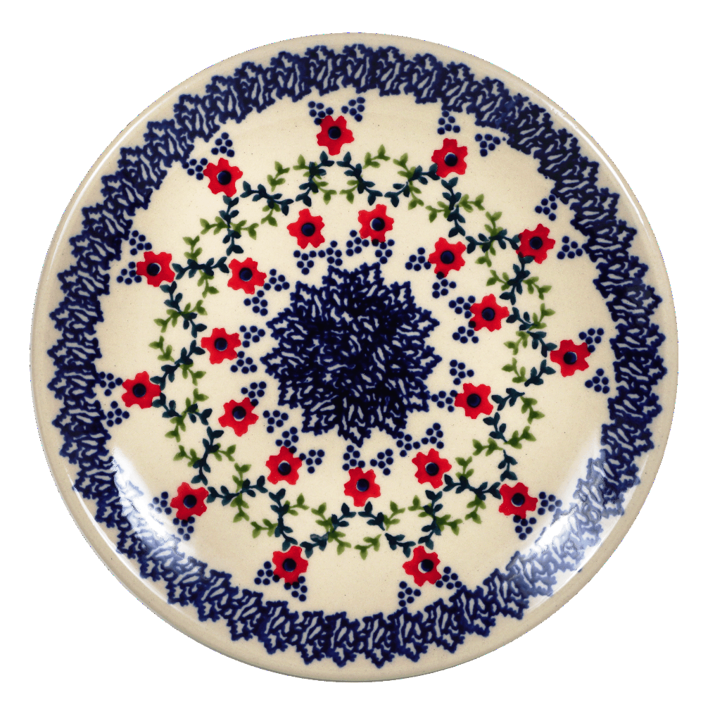 Plate, Round, Dessert, 7.25" in "Trellis in Bloom" by Manufaktura | T131T-AS44
