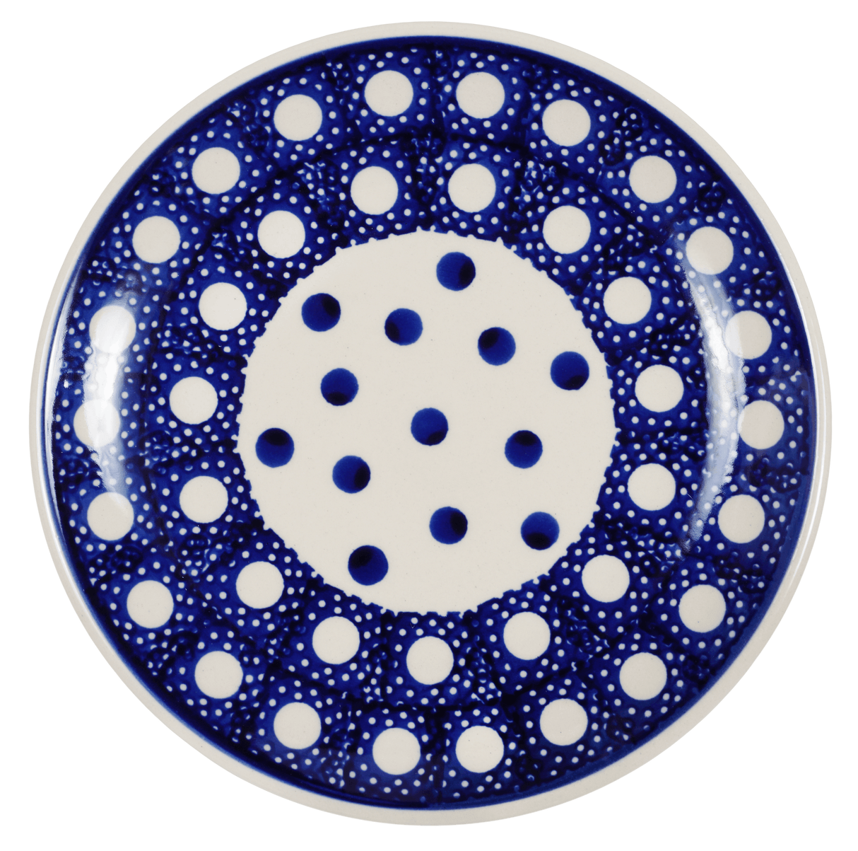 Plate, Round, Dessert, 7.25" in "Polka Dot Party" by Manufaktura | T131T-AS52