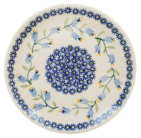 A picture of a Polish Pottery 7.25" Dessert Plate (Lily of the Valley) | T131T-ASD as shown at PolishPotteryOutlet.com/products/725-dessert-plate-lily-of-the-valley