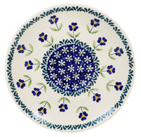 A picture of a Polish Pottery 7.25" Dessert Plate (Forget Me Not) | T131T-ASS as shown at PolishPotteryOutlet.com/products/725-dessert-plate-forget-me-not