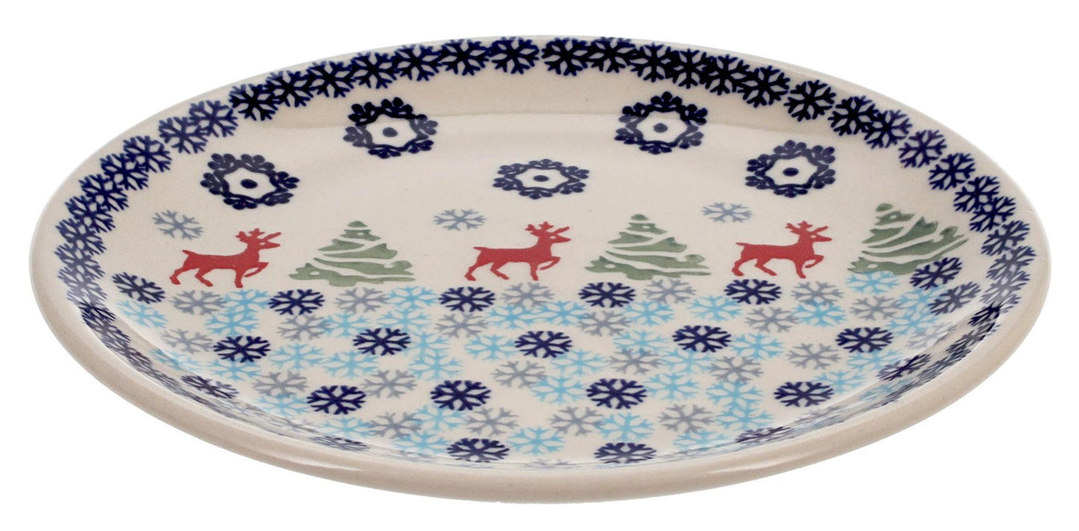 Plate, Round, Dessert, 7.25" in "Reindeer Games" by Manufaktura | T131T-BL07
