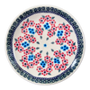 Polish Pottery 7.25" Dessert Plate (Floral Symmetry) | T131T-DH18 at PolishPotteryOutlet.com