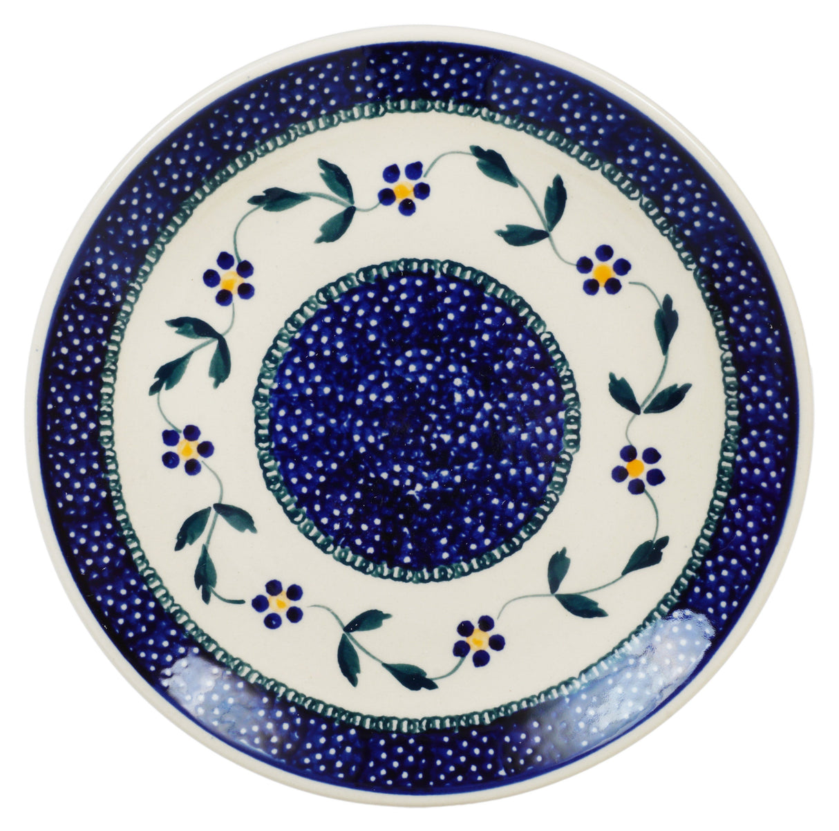 Plate, Round, Dessert, 7.25" in "Morning Glory" by Manufaktura | T131T-GI