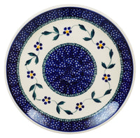 A picture of a Polish Pottery 7.25" Dessert Plate (Morning Glory) | T131T-GI as shown at PolishPotteryOutlet.com/products/725-dessert-plate-morning-glory
