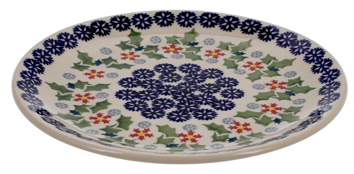 Plate, Round, Dessert, 7.25" in "Holly In Bloom" by Manufaktura | T131T-IN13