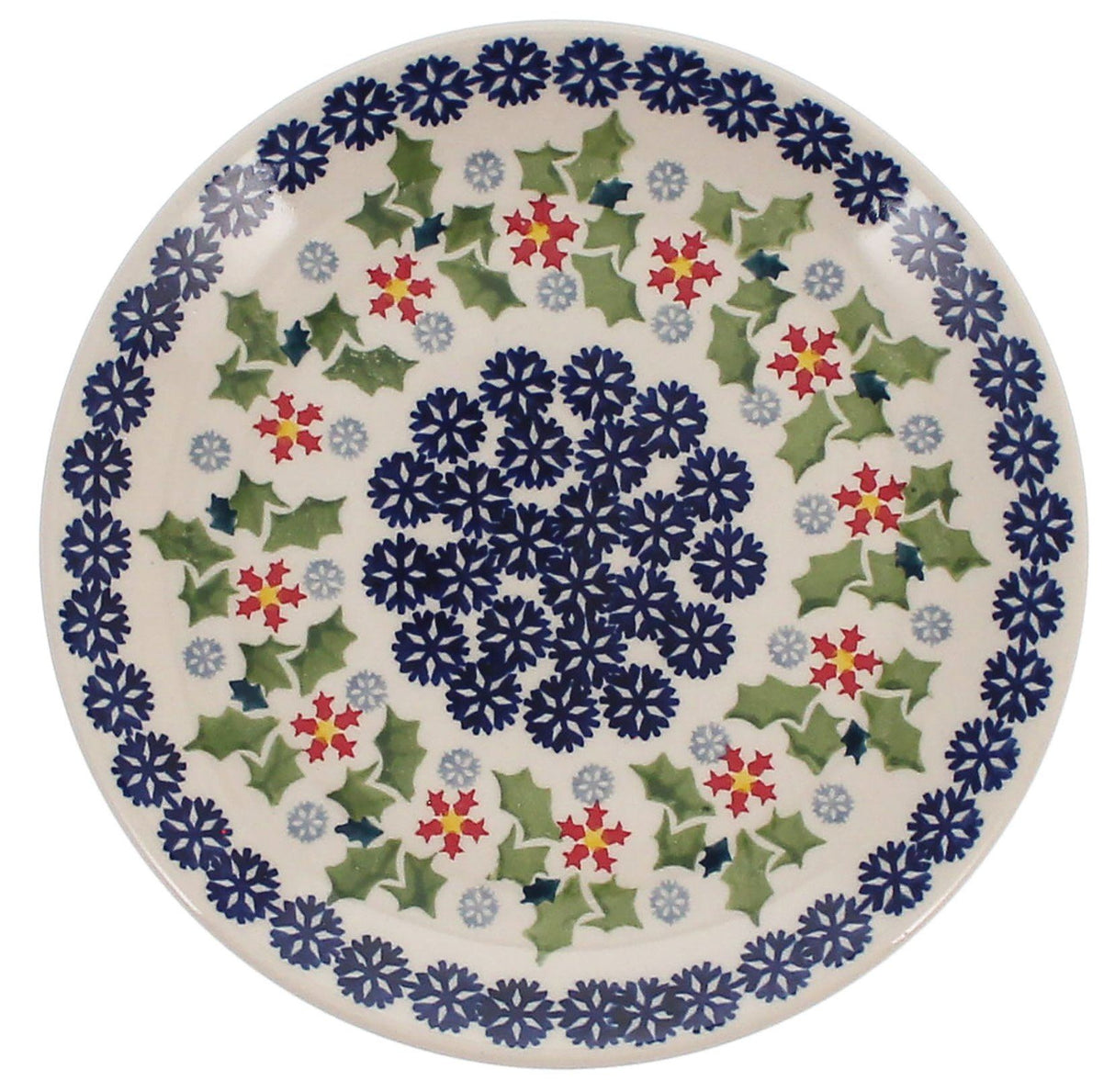 Plate, Round, Dessert, 7.25" in "Holly In Bloom" by Manufaktura | T131T-IN13